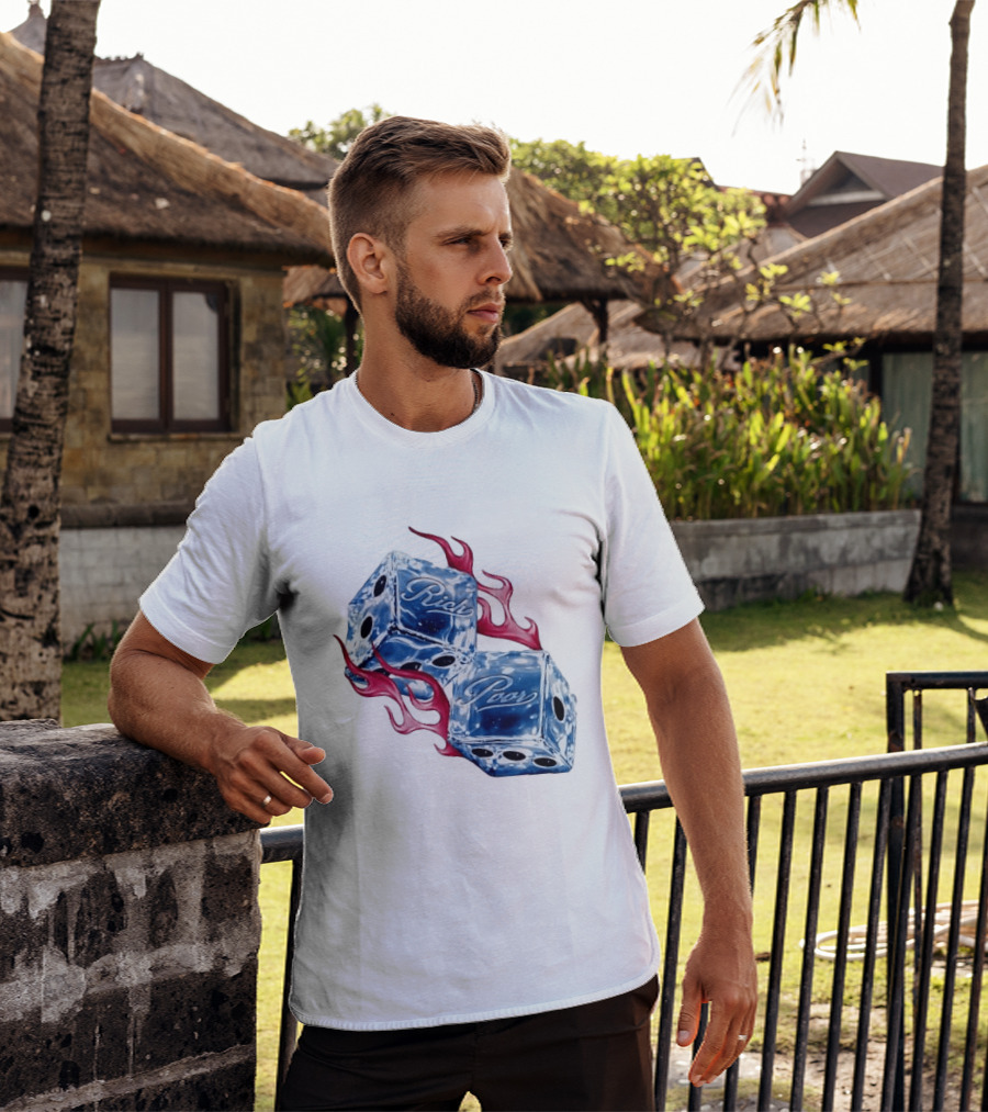 Rich Poor Ice Fiery Dice T-Shirt