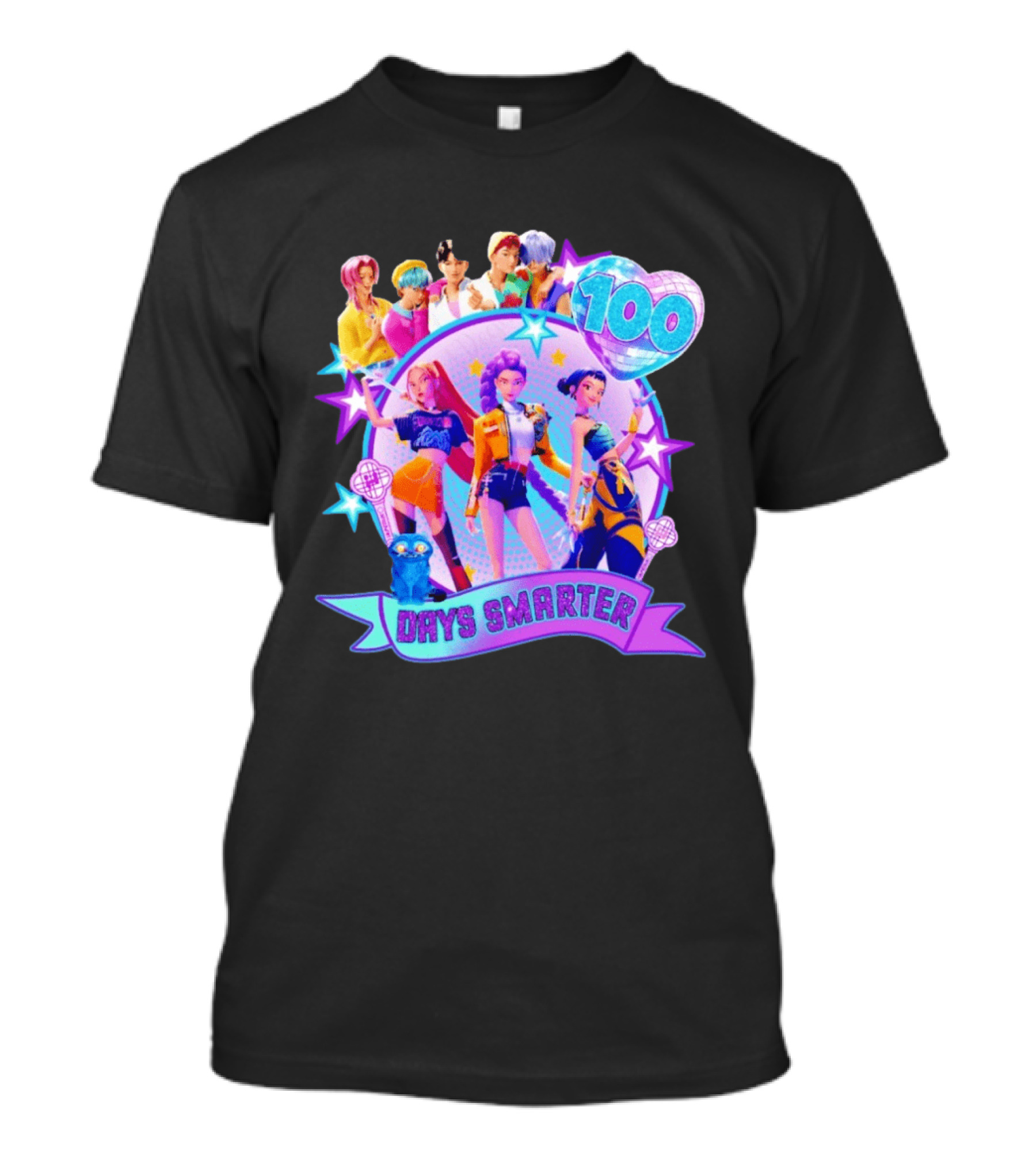 100 Days Smarter K Pop Stars Celebration T-Shirt