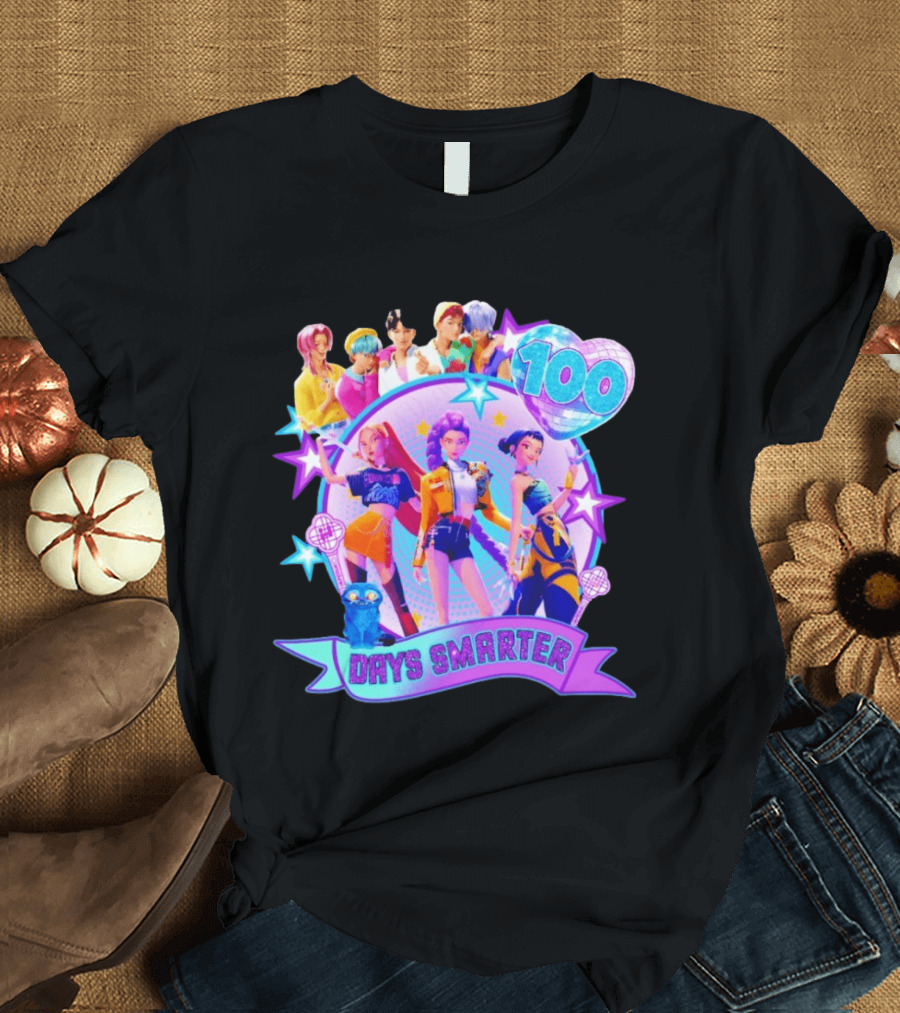 100 Days Smarter K Pop Stars Celebration T-Shirt
