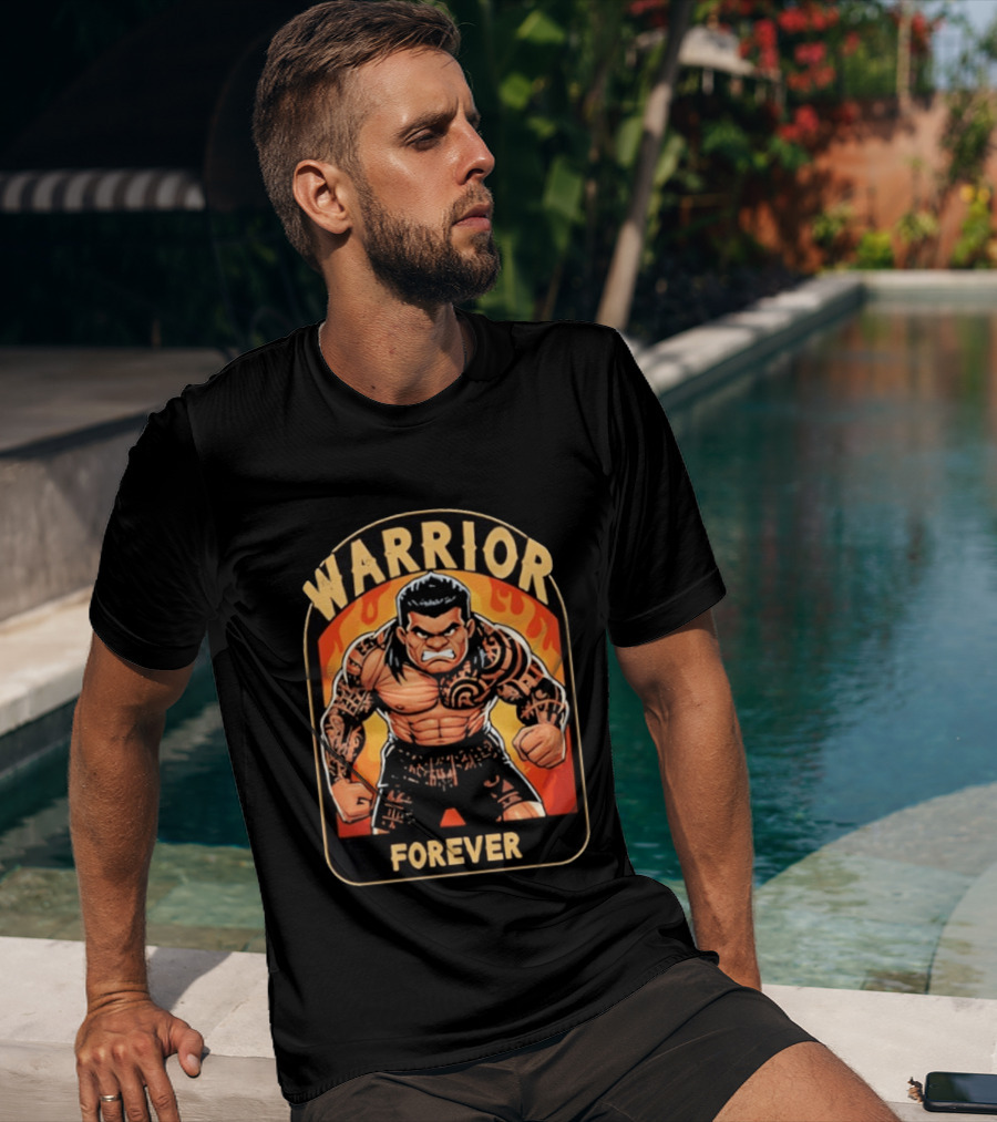 Warrior Forever Jimmy Uso Tattoo Style Cartoon T-Shirt