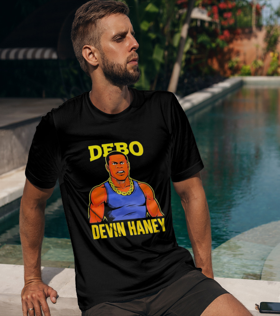DEBO Devin Haney Cartoon Chain Bold T-Shirt