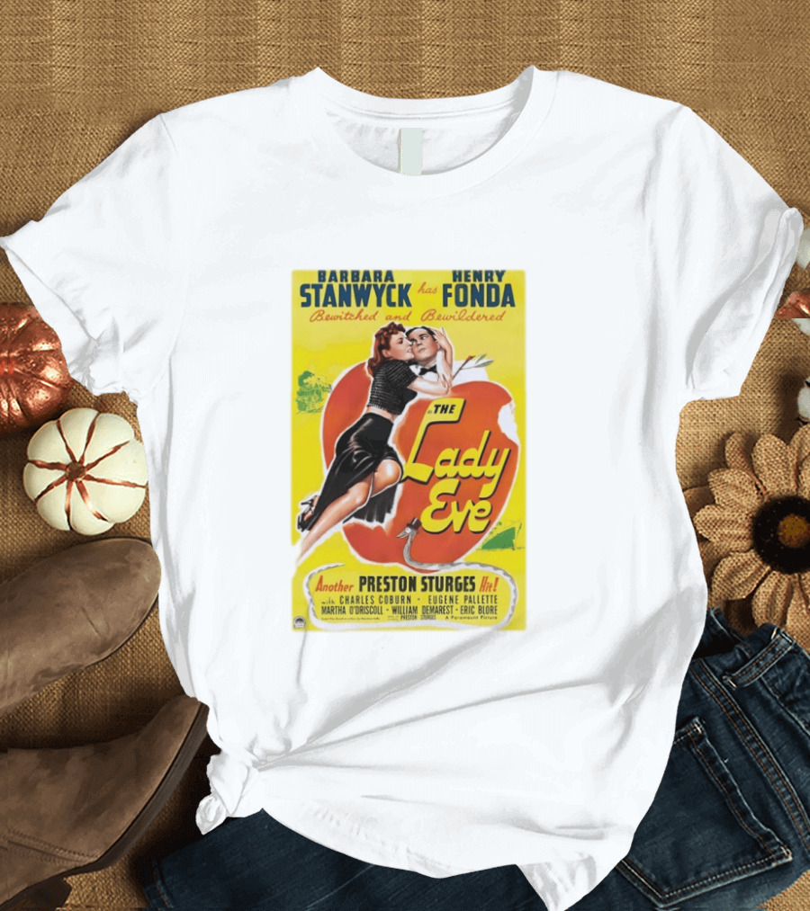 Barbara Stanwyck Henry Fonda The Lady Eve Bewitched Bewildered T-Shirt