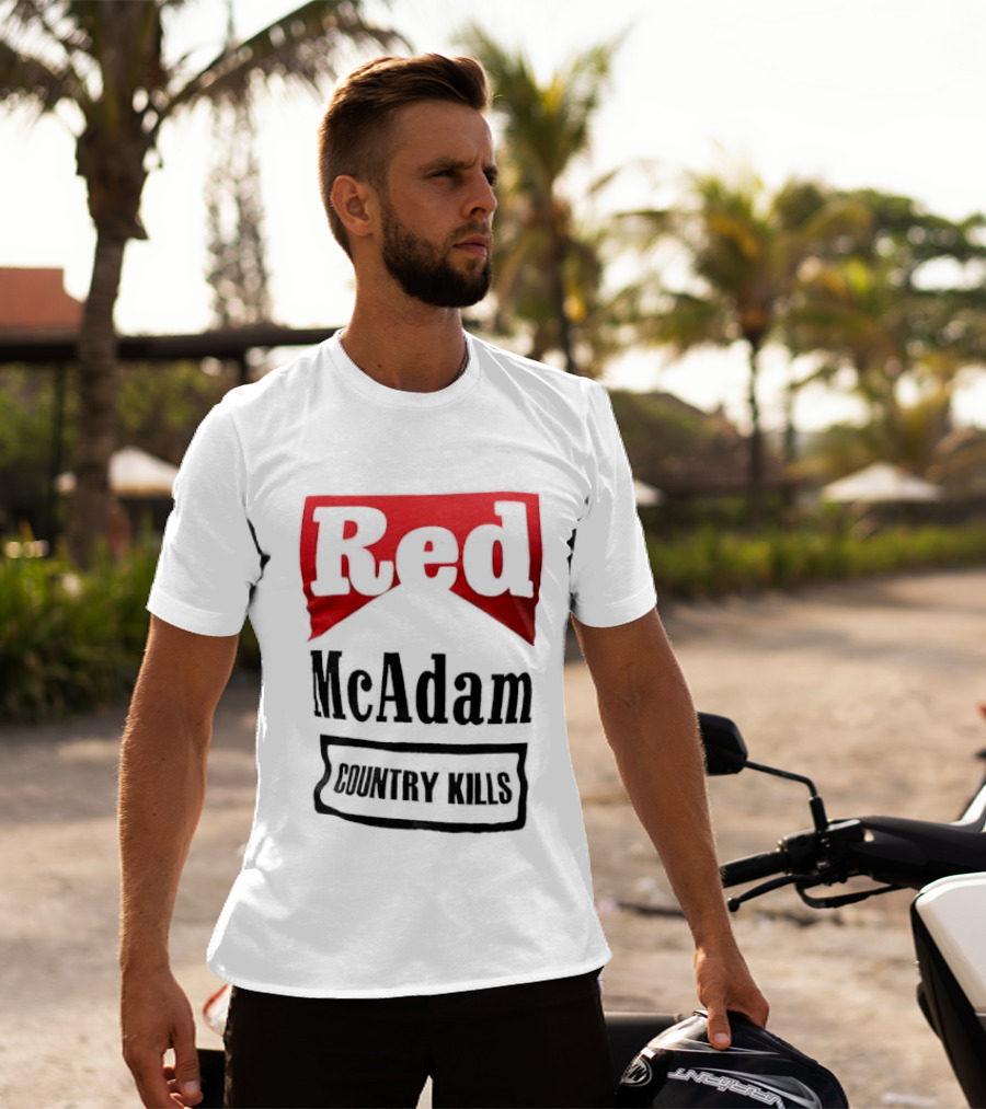 Red McAdam Country Kills Bold T-Shirt