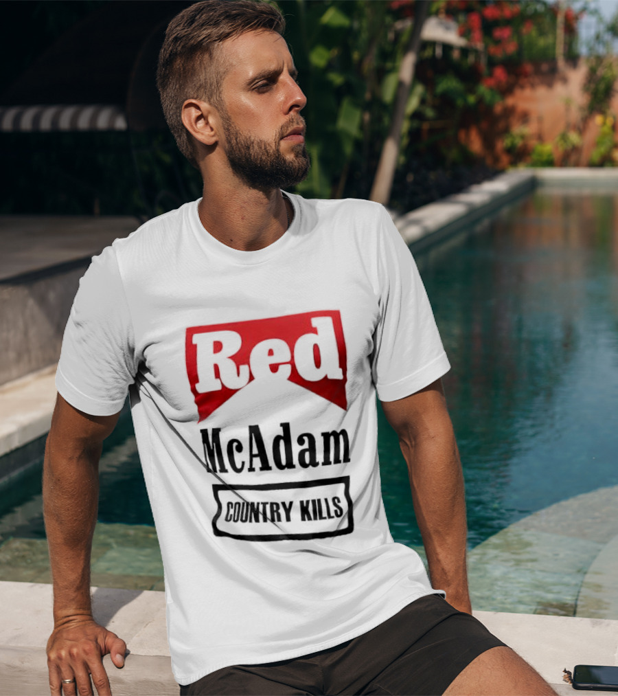 Red McAdam Country Kills Bold T-Shirt