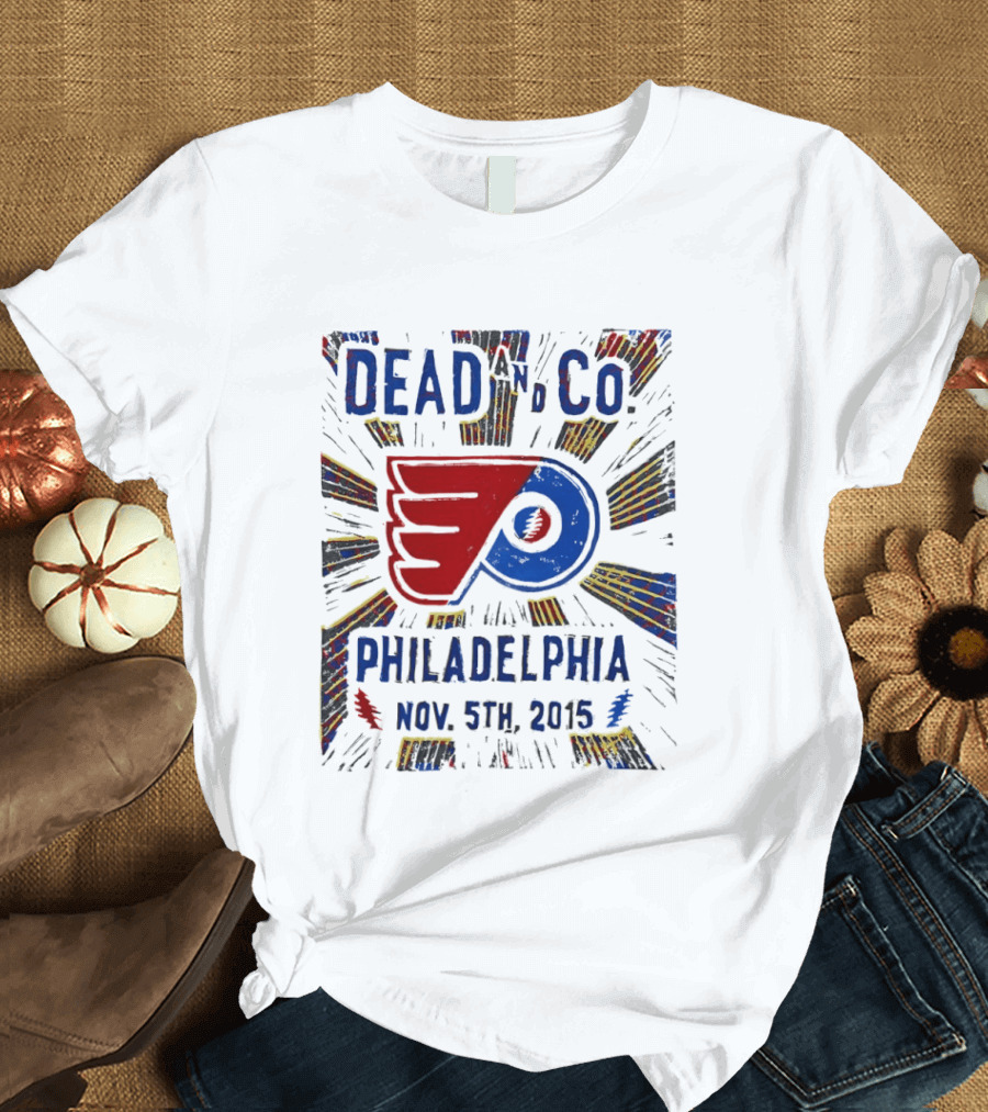 Dead And Company Philadelphia Flyers Nov 5th 2015 T-Shirt