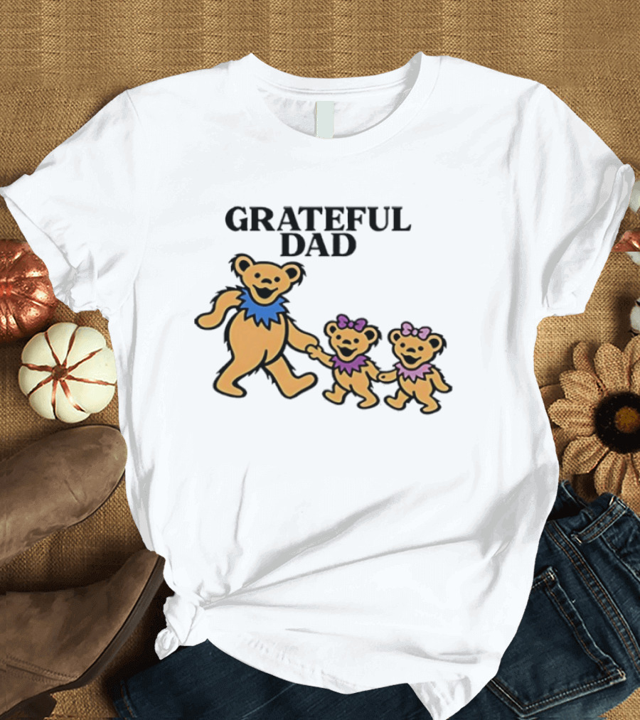 Grateful Dad Dancing Bears Family Grateful Dead Bears T-Shirt