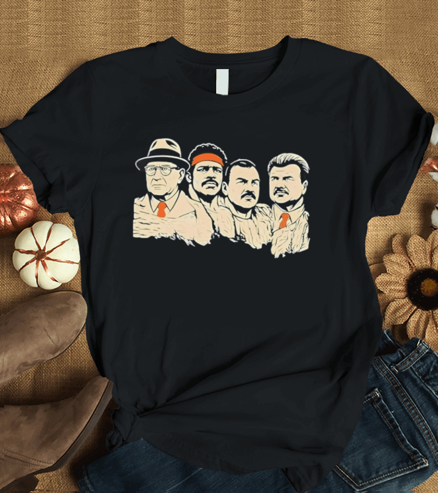 Rushmore Bears Mike Ditka Coach Iconic Football History T-Shirt