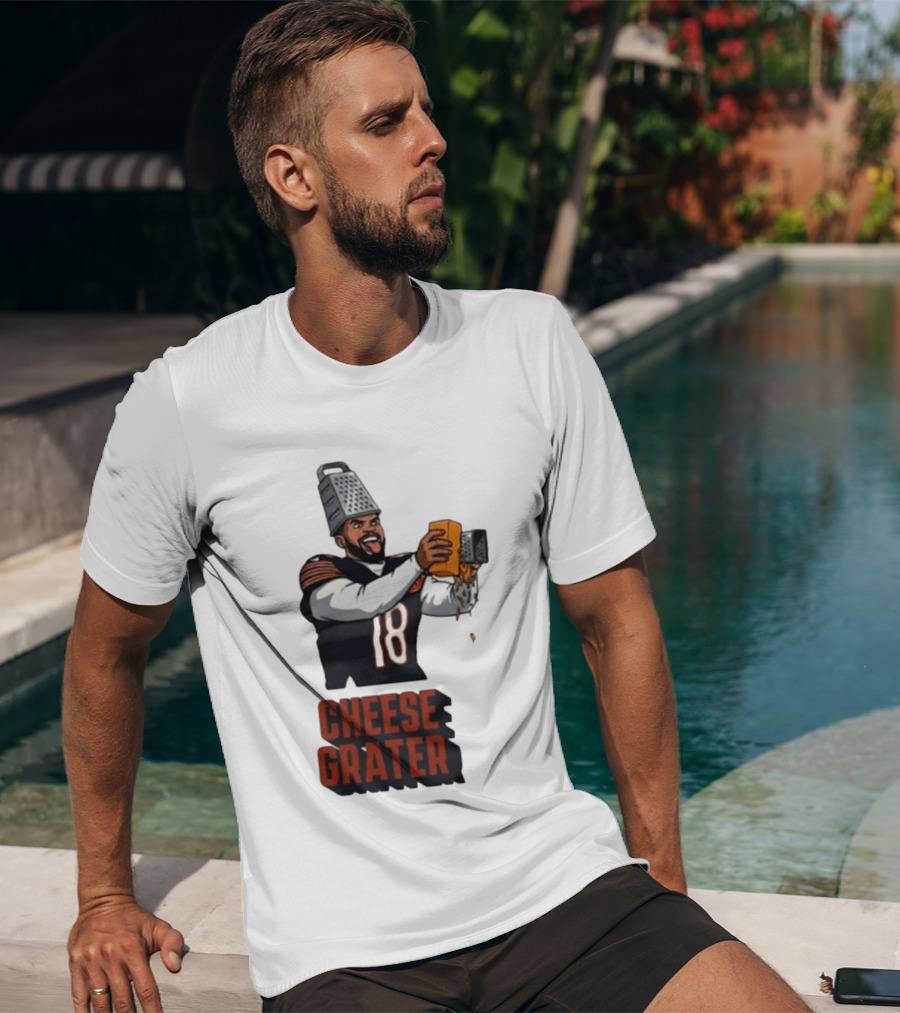Caleb Williams Cheese Grater Chicago Football Humor T-Shirt