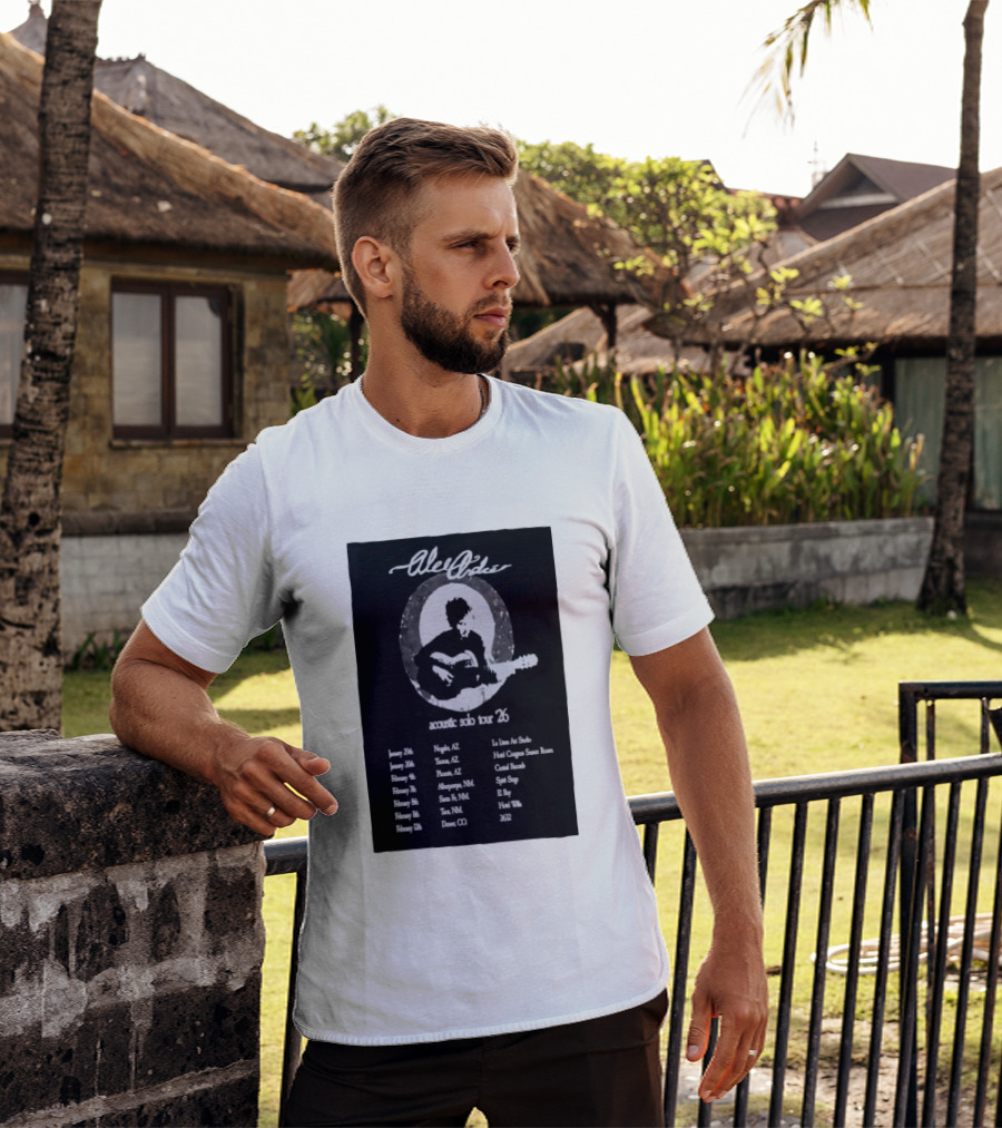Alec André Acoustic Solo Tour 2026 Concert Dates And Locations T-Shirt