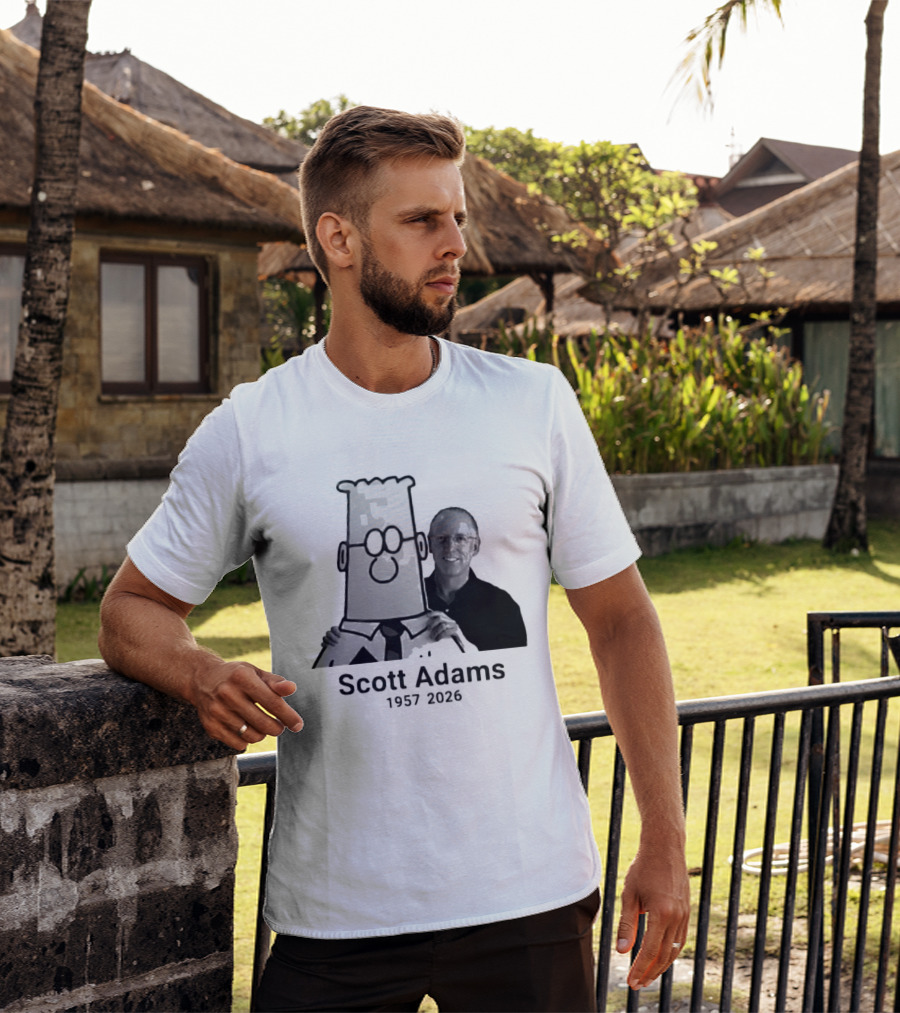 Scott Adams 1957 2026 Dilbert T-Shirt