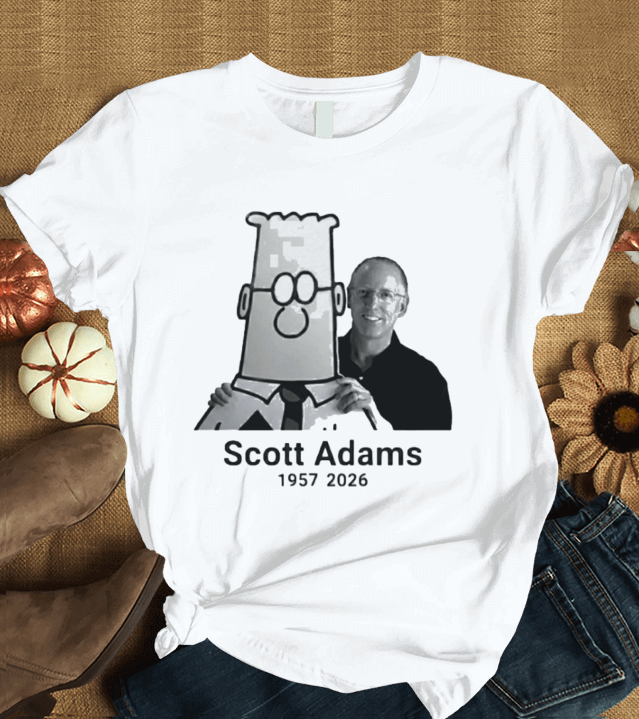 Scott Adams 1957 2026 Dilbert T-Shirt