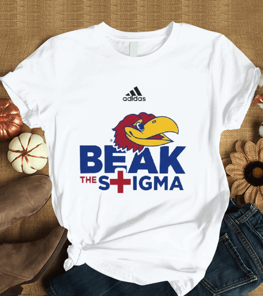 Adidas Kansas Jayhawks Beak The Stigma T-Shirt