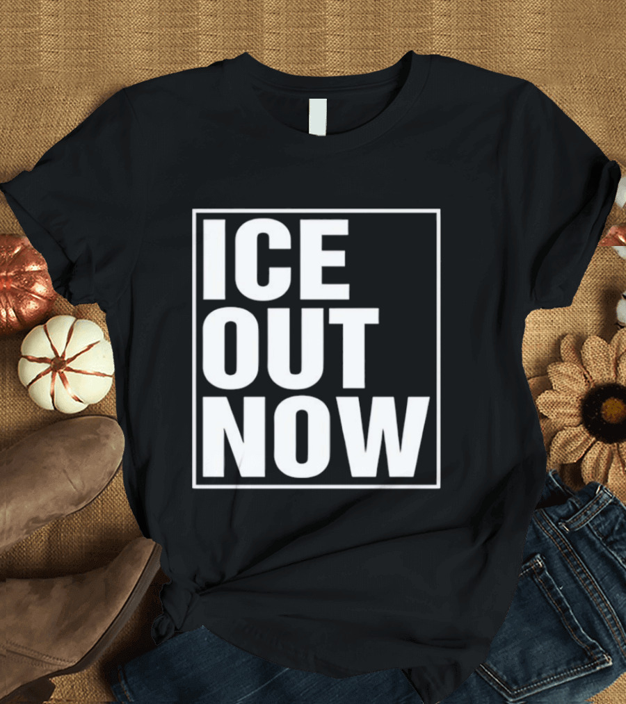 Ice Out Now Abolish Ice Activism T-Shirt