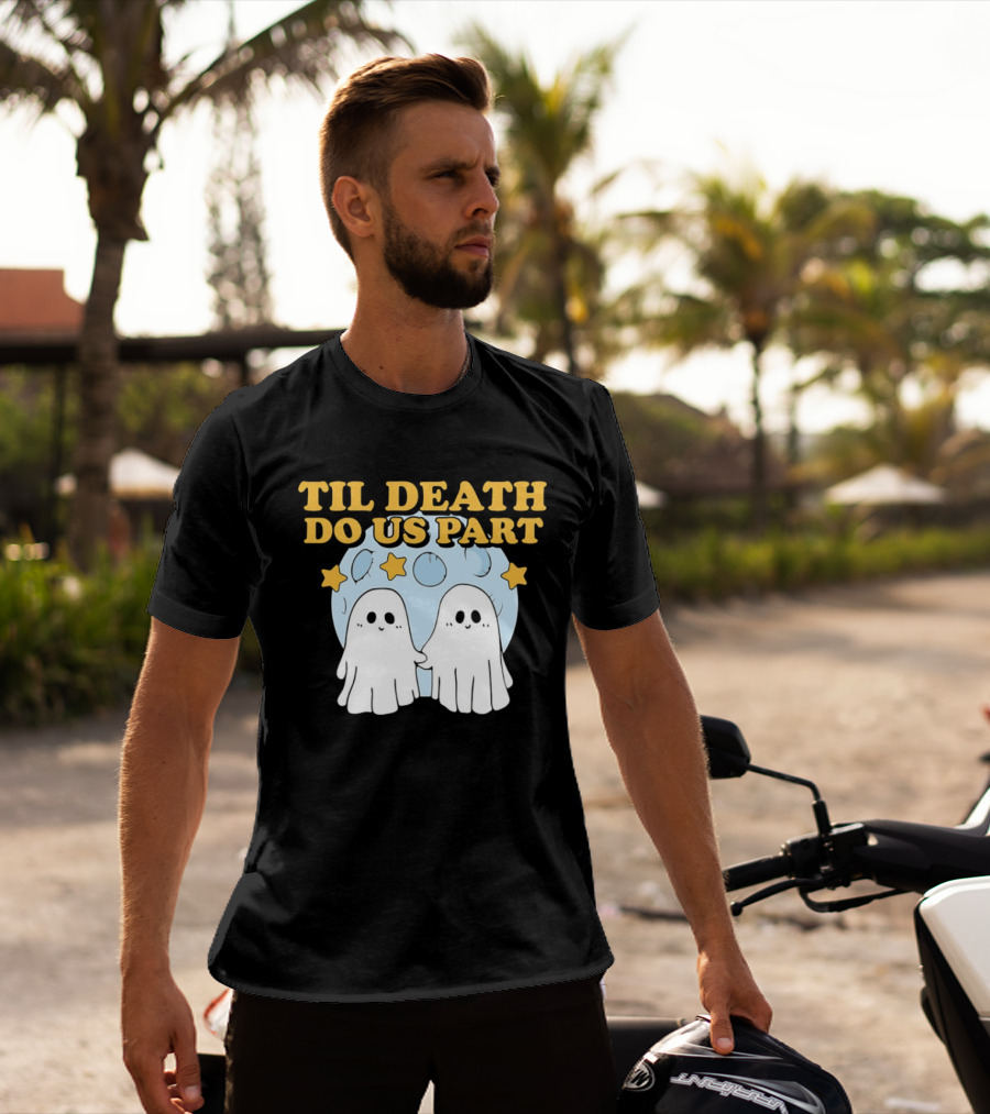 Til Death Do Us Part Ghosts Moon Stars T-Shirt
