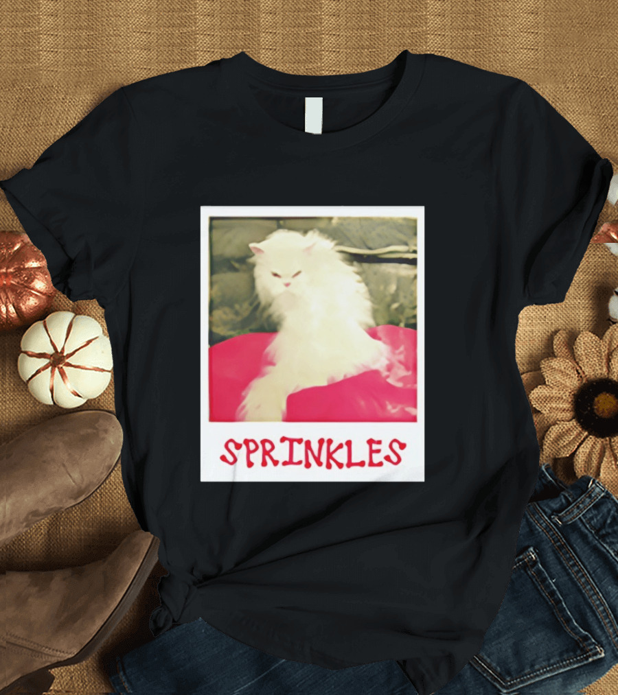 Office Angela Martin Sprinkles Cat Image Pólvora T-Shirt