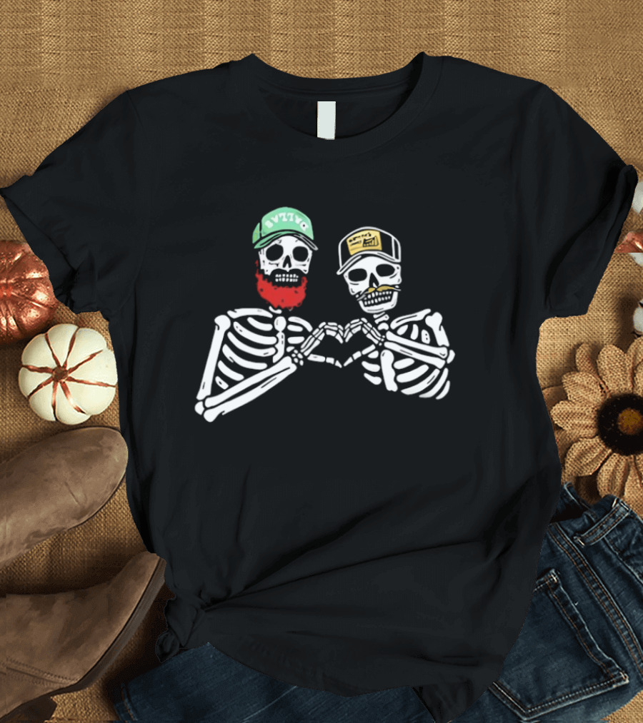 Post Malone Skeleton Avzyne Morgan Heart Hand T-Shirt