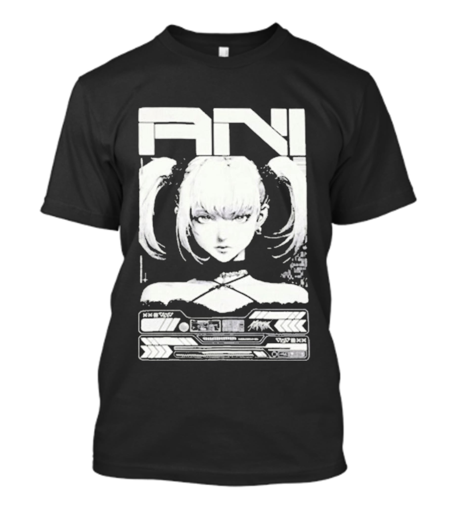 XAI ANI Dark Manga Futuristic Anime Aesthetic T-Shirt