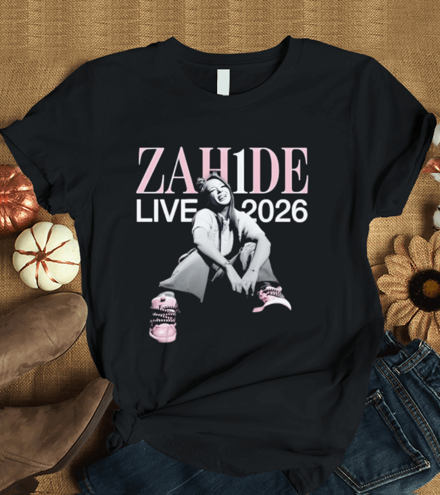 ZAH1DE Zahide Live 2026 Pink Sneakers T-Shirt