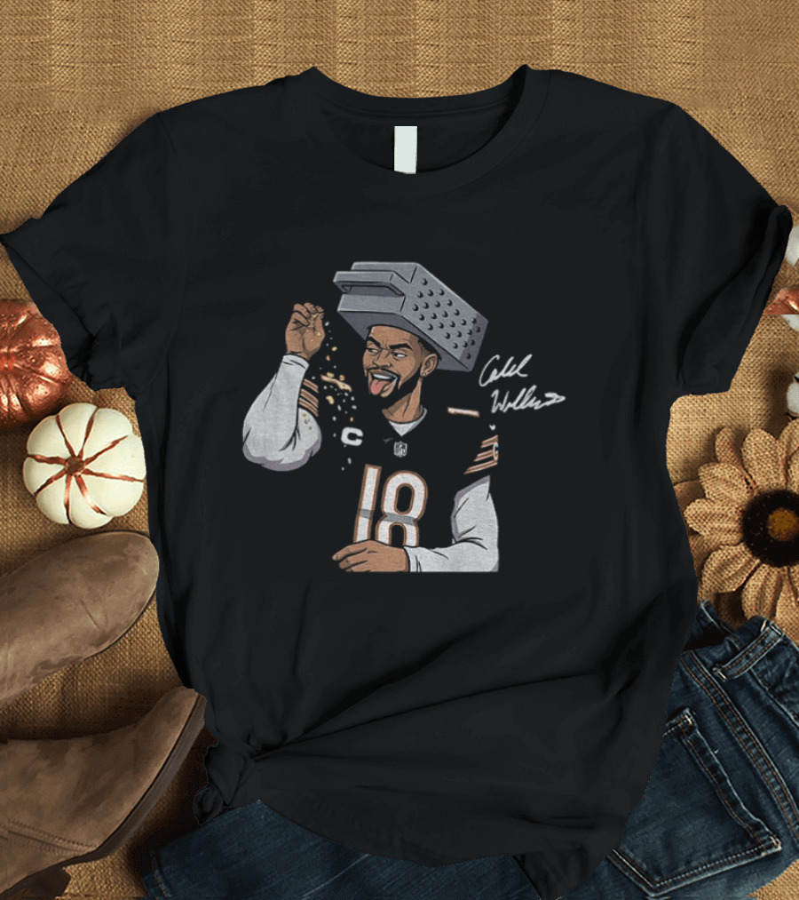 Caleb Williams Cheese Grating Chicago Bears Bear Down 18 Jersey T-Shirt