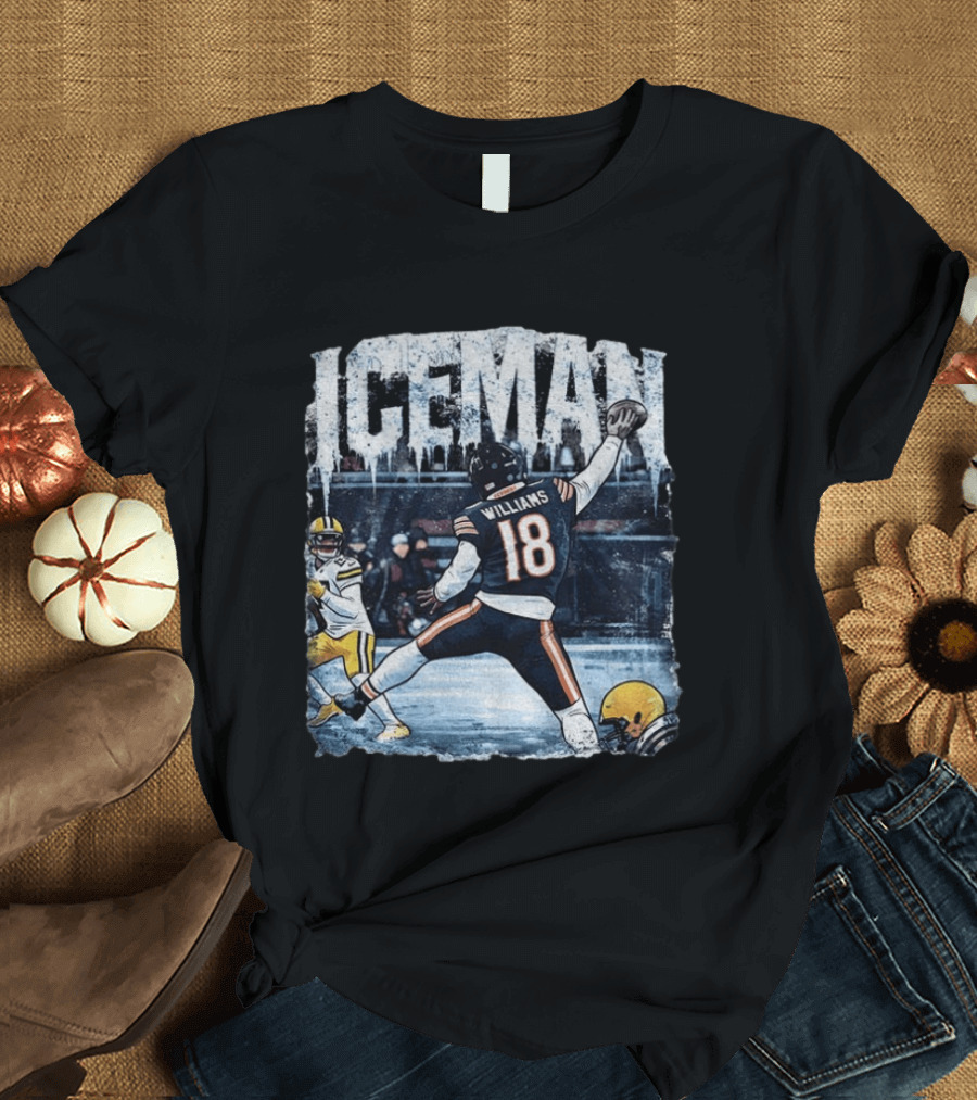 Caleb Williams Iceman Chicago Bears Football Tailgate Game Day Quarterback Action T-Shirt