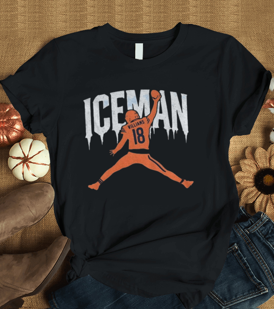 IceMan Williams 18 Jumpman Chicago Bears Football Meme T-Shirt