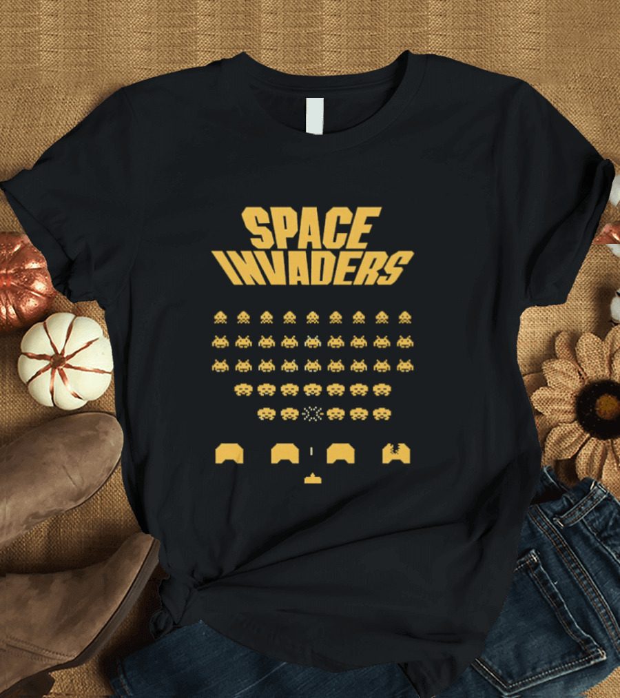Space Invaders Retro Arcade Game Alien Invasion T-Shirt