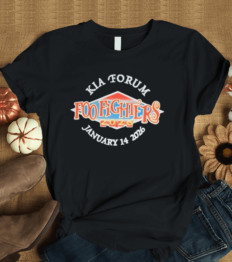 Kia Forum Foo Fighters January 14 2026 Event T-Shirt