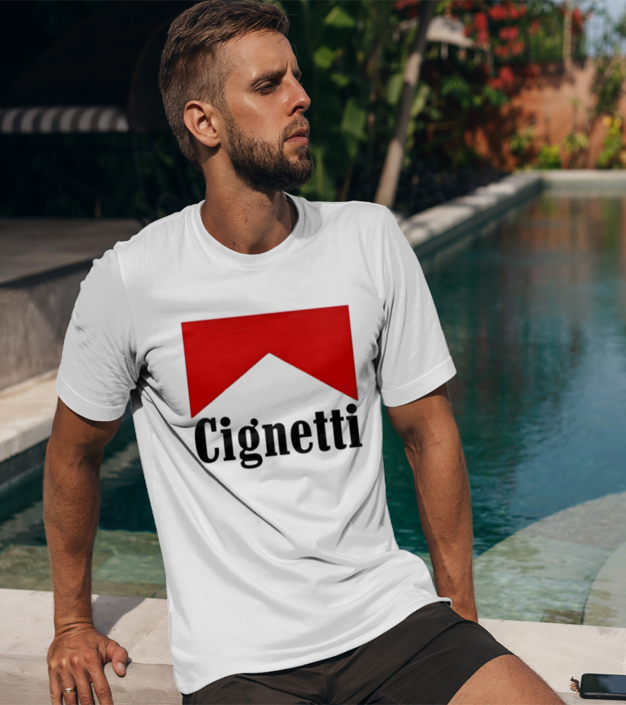 Indiana Hoosiers Curt Cignetti Marlboro Red Chevron T-Shirt