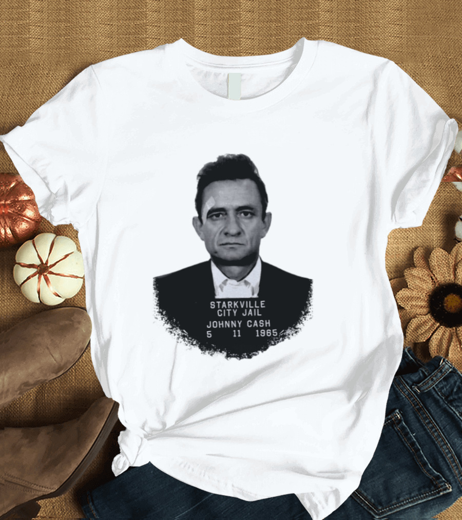 Johnny Cash Starkville City Jail 5 11 1965 T-Shirt