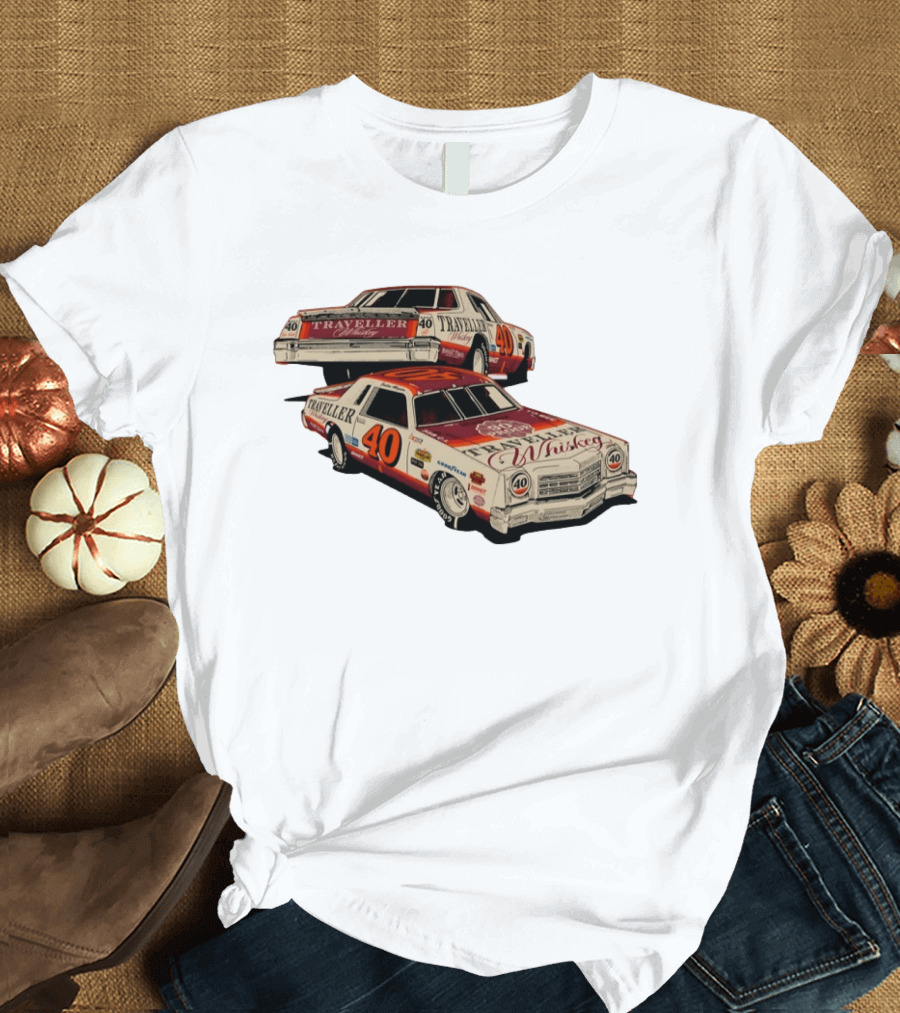Justin Allgaier No 40 1978 Traveller Whiskey Die Cast Racing Car T-Shirt