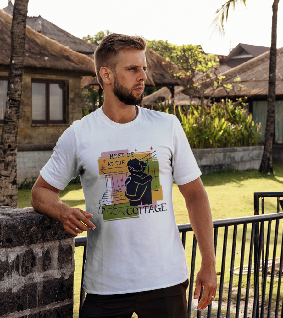 Meet Me At The Cottage Embrace By The Porch Steps T-Shirt