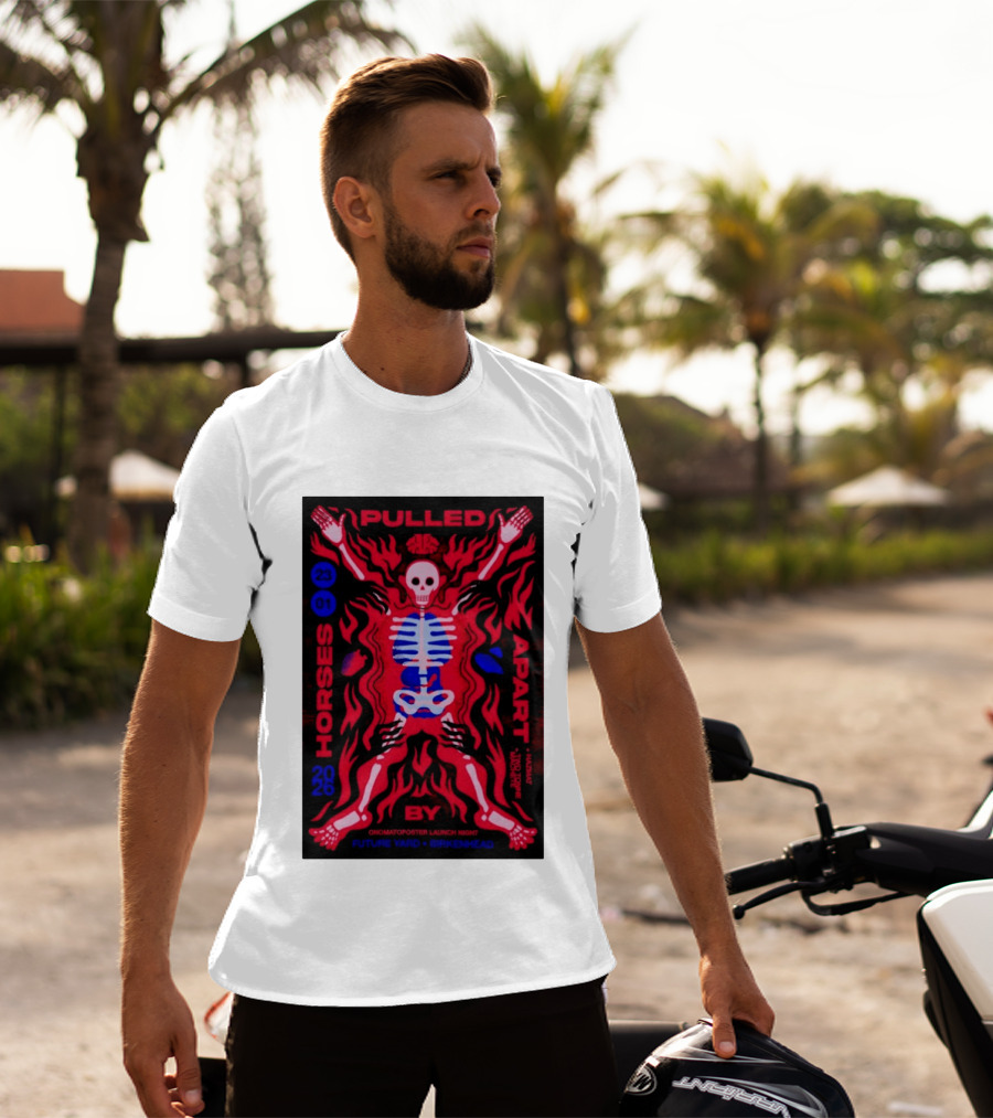 Pulled Apart By Horses January 23 2026 Future Yard Birkenhead Onomatopoeia Launch Night T-Shirt