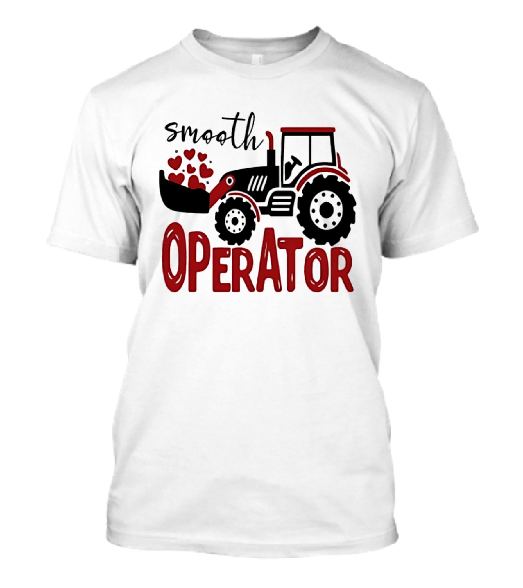 Smooth Operator Toddler Tractor Hearts T-Shirt