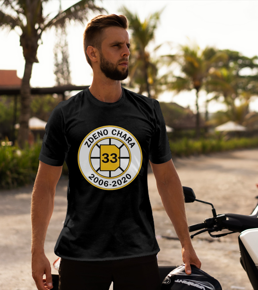 Boston Bruins Zdeno Chára 33 Commemorative 2006 2020 T-Shirt