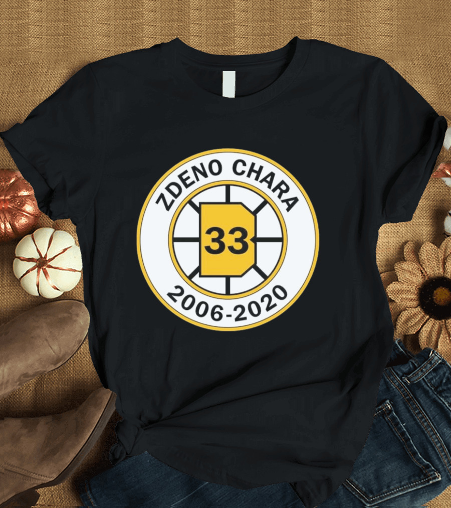 Boston Bruins Zdeno Chára 33 Commemorative 2006 2020 T-Shirt