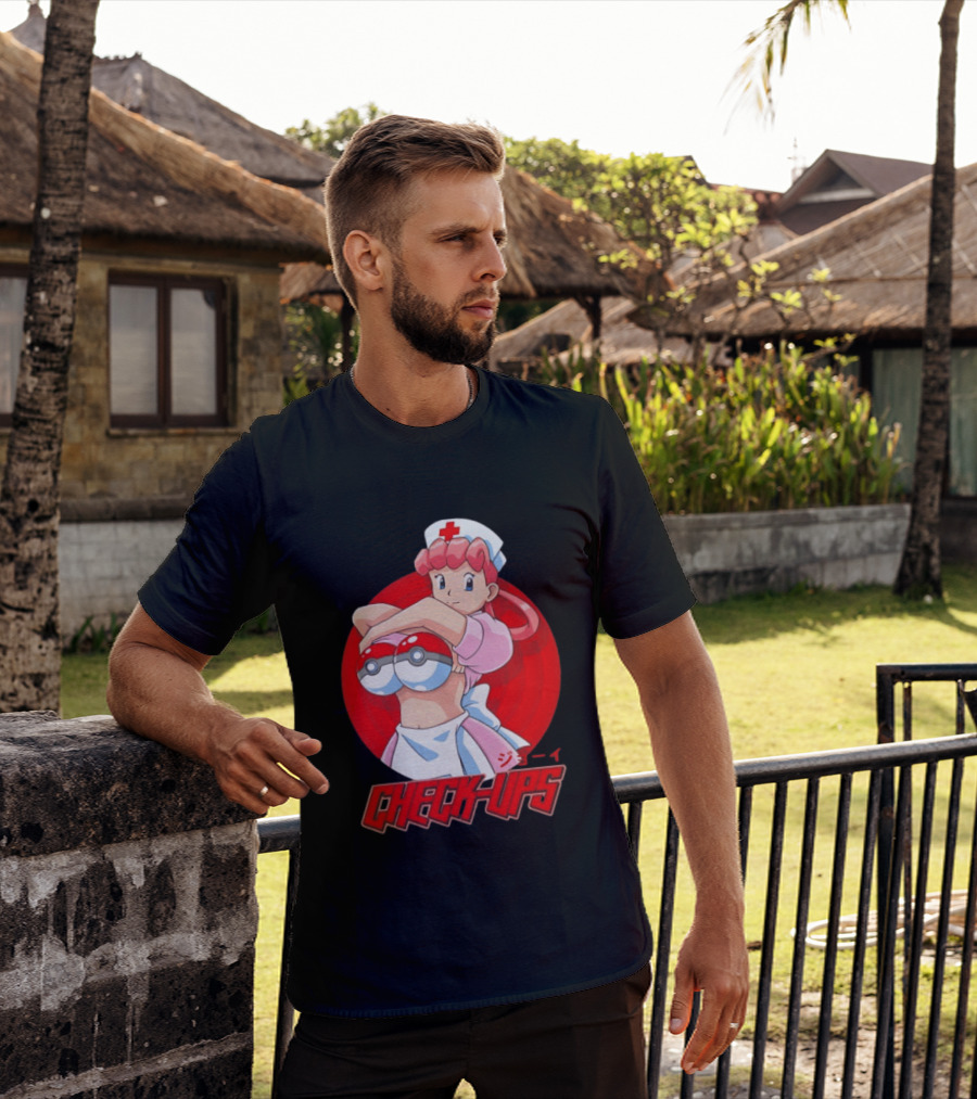 Check Ups Nurse Joy Pokeball Nurse T-Shirt
