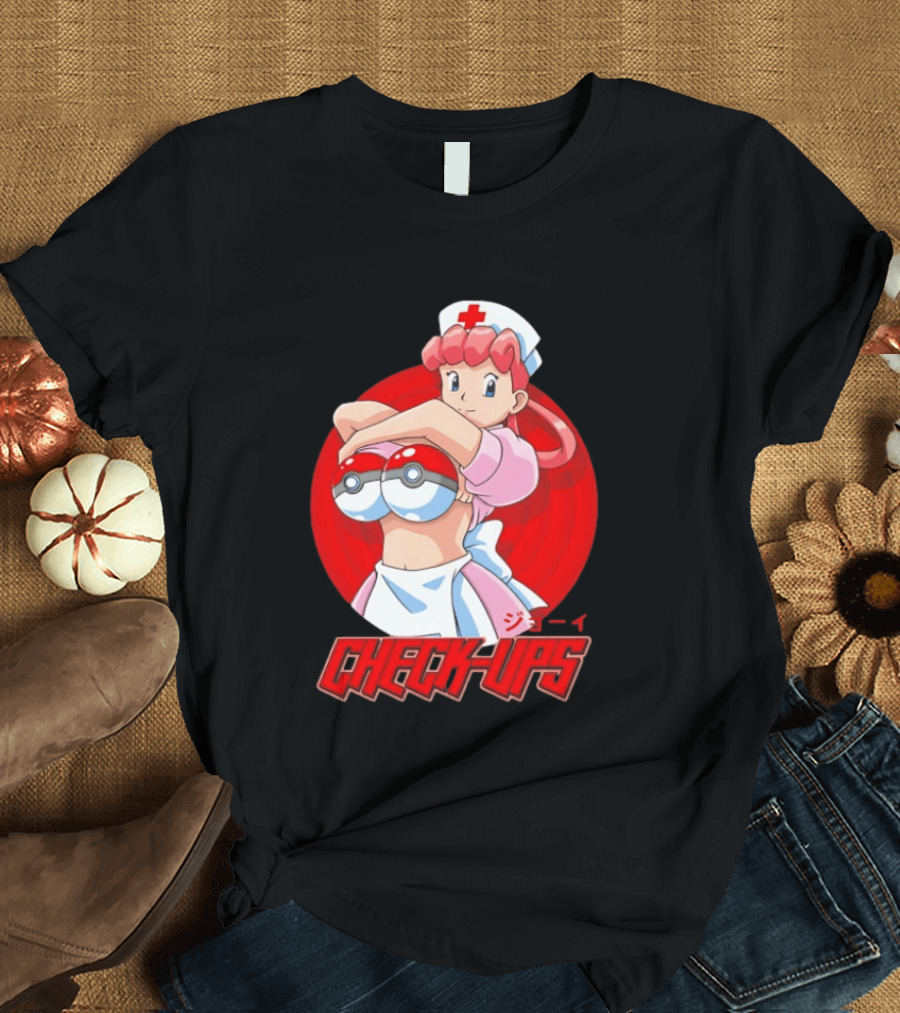 Check Ups Nurse Joy Pokeball Nurse T-Shirt