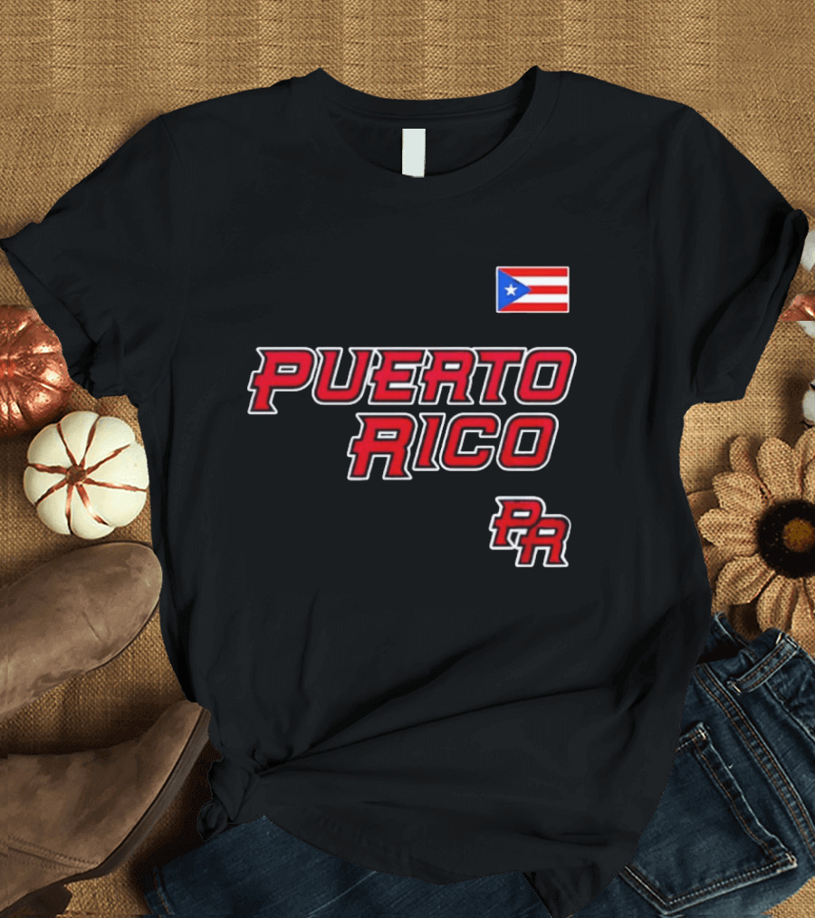 Puerto Rico Baseball 2026 Flag PR T-Shirt