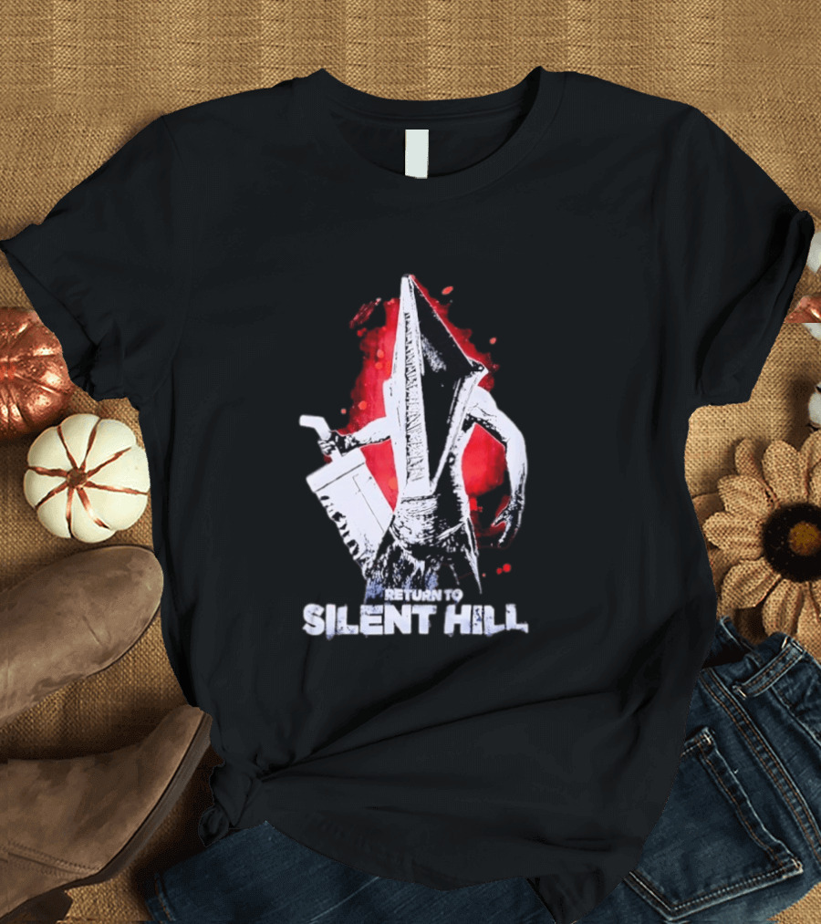 Return To Silent Hill Pyramid Head Iconic Horror T-Shirt