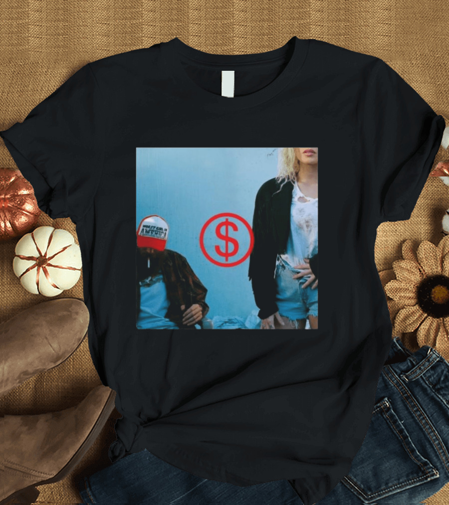 Slayyyter Worst Girl In America Vinyl CD Album Cover Red Dollar T-Shirt