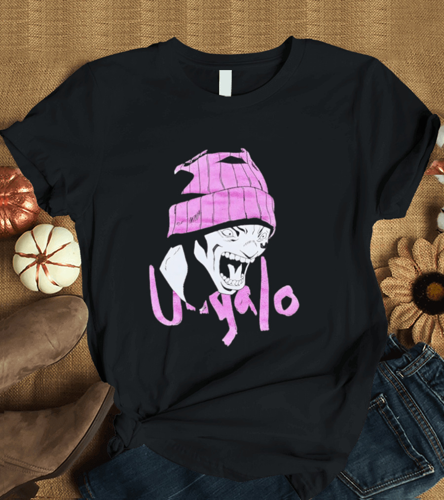 Ungalo JoJo's Bizarre Adventure Stone Ocean Pink Hat Manga T-Shirt