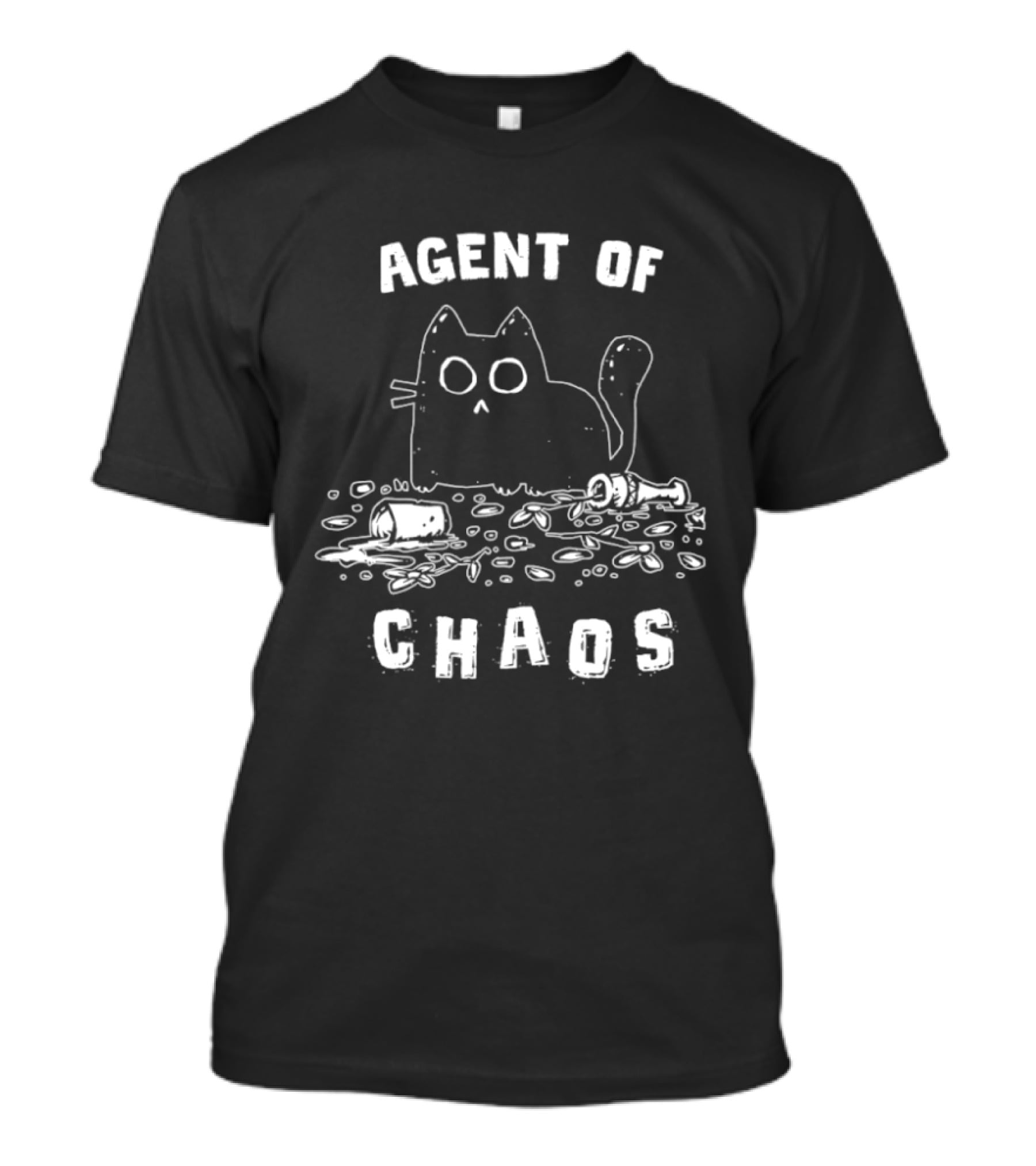 Agent Of Chaos Cat Surrounded By Destruction T-Shirt