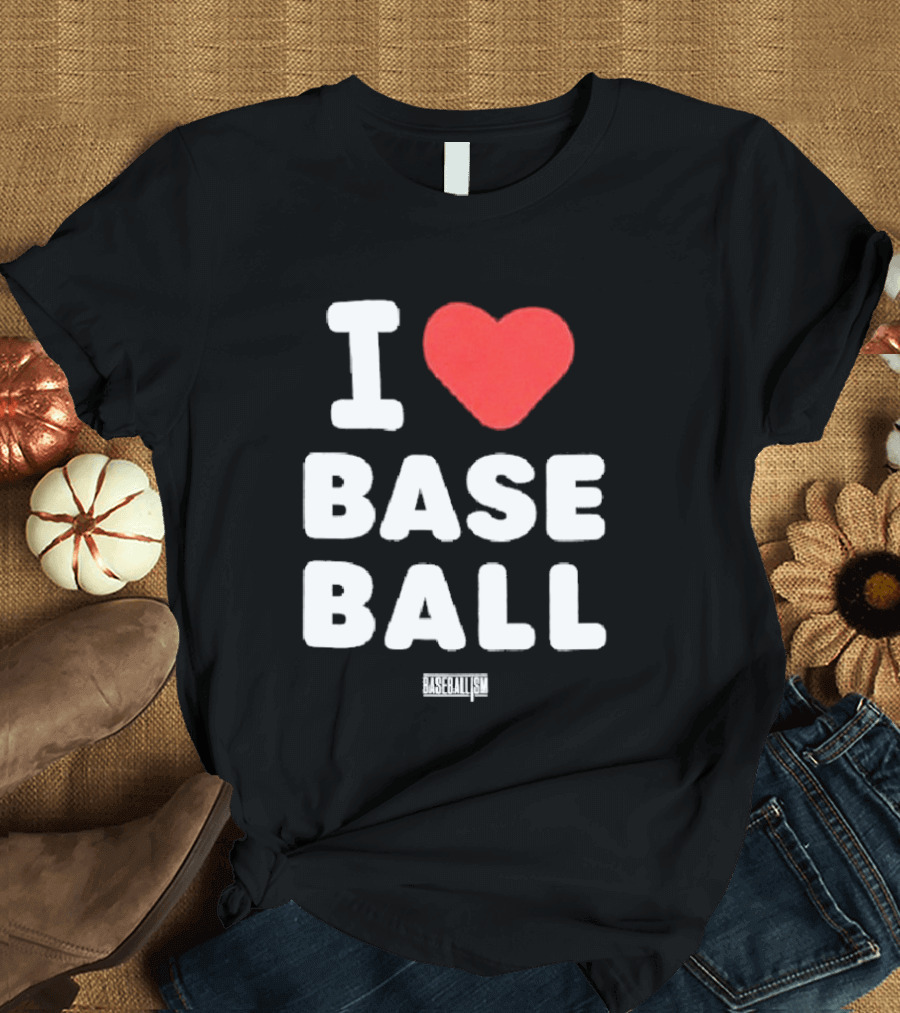 I Heart Baseball Classic Sports Fan T-Shirt