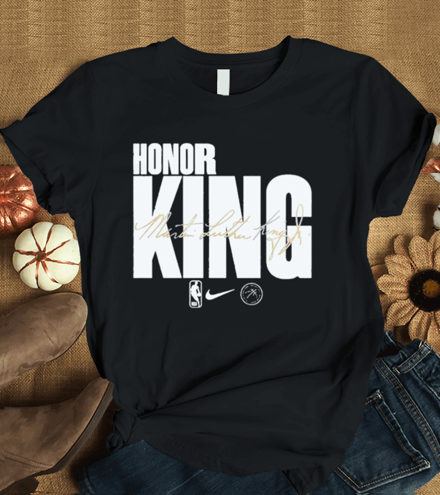 Honor King Martin Luther King Jr NBA Nike Los Angeles Lakers T-Shirt