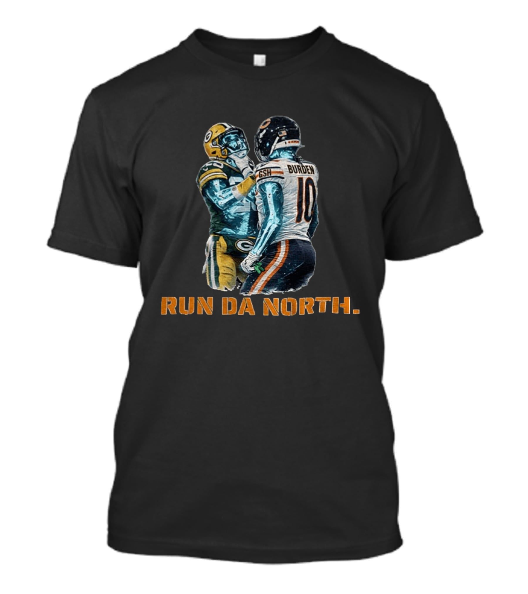 Bears Vs Packers Run Da North Luther Burden Keisean Nixon Football Clash T-Shirt