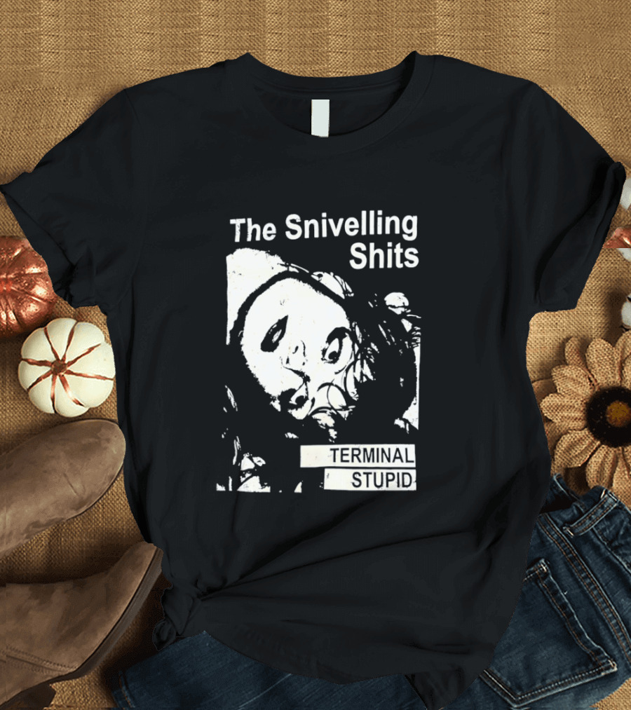 The Snivelling Shits Terminal Stupid Album Cover T-Shirt