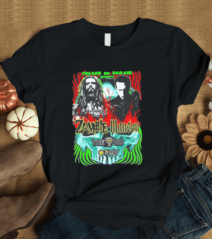 Freaks On Parade Presents Zombie Manson The HU Orgy 2026 Summer Tour T-Shirt