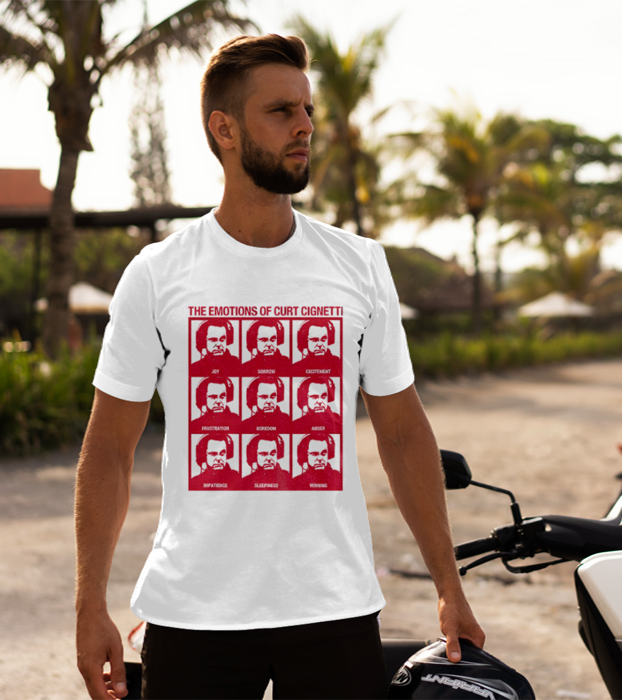 Curt Cignetti The Emotions Of Coach IU Football Excitement Boredom T-Shirt