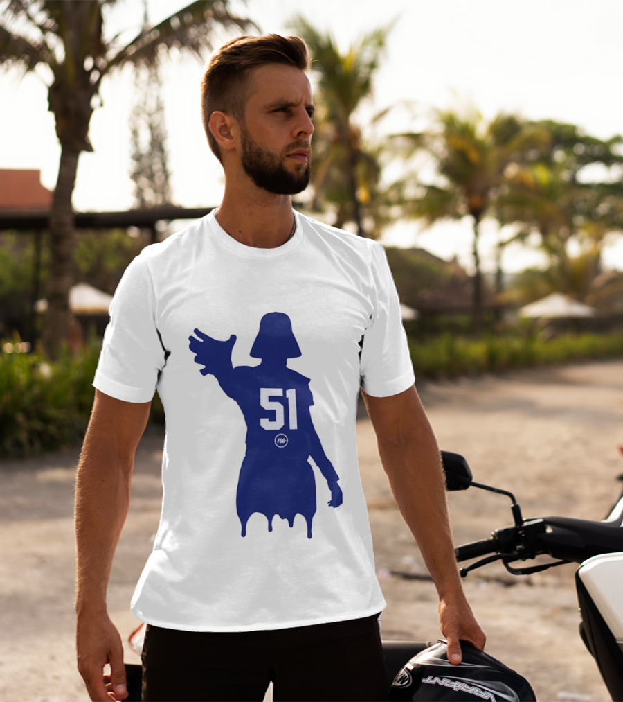 Darth Vader Silhouette Abdul Carter 51 New York Giants Football T-Shirt