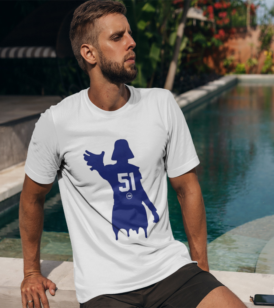 Darth Vader Silhouette Abdul Carter 51 New York Giants Football T-Shirt
